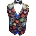 Fireworks Vest and Bow Tie Set