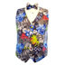 Maui Hawaiian Floral Vest and Bow Tie Set