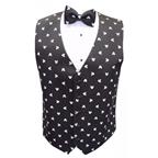 Mickey Mouse Black Silhouette Vest and Bow Tie