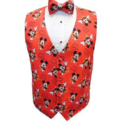 Mickey Mouse Star Tuxedo Vest and Bow Tie Set