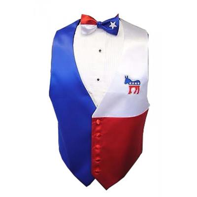 Vote Democratic Vest and Bow Tie Set