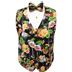 Flamingo and Toucan Tropical Birds Tuxedo Vest and Bow Tie Set