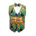 Tropical Bird Vest and Bow Tie Set