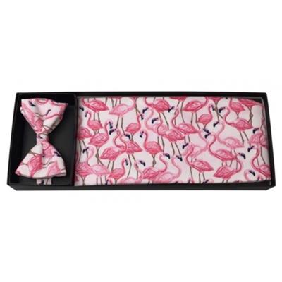 Flamingo Fun Cummerbund and Bow Tie Set