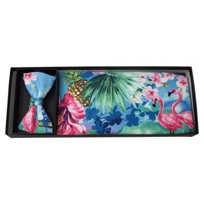 Tropical Ocean Cummerbund and Bow Tie Set