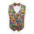 Hawaiian Tropical Saltwater Fish Tuxedo Vest and Tie Set