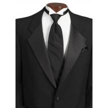 Black Metro Necktie and Handkerchief Set