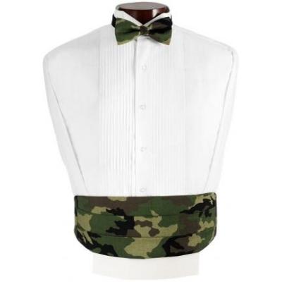 Camouflage Cummerbund and Bow Tie Set