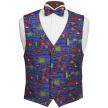 Carribean Fish Vest and Bow Tie Set