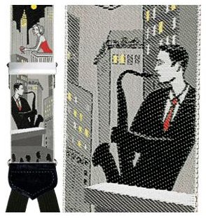 City Nights Silk Suspenders