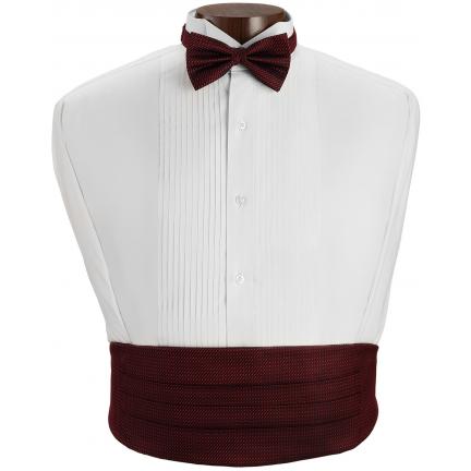 Cristoforo Silk Weave Cummerbund and Bow Tie Set