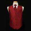 Custom Color Luxury Vest and Tie Set