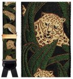 Leopard Silk Suspenders