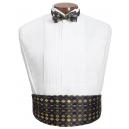 Mardi Gras Diamond  Cummerbund and Bow Tie Set