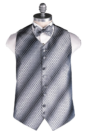 Perry Ellis Intrigue Vest and Tie Set