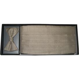 Perry Ellis Plaid Cummerbund and Bow Tie Set