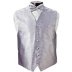 Platinum Crush Tuxedo Vest and Bow Tie Set
