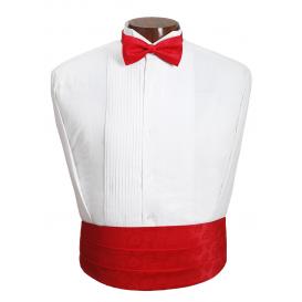 Red Heart Cummerbund and Tie Set