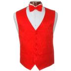 Red HeartTuxedo Vest and Bow Tie Set