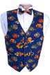 Saltwater Fish Vest and Bow Tie Set