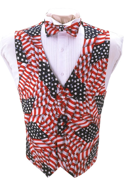 Stars and Stripes Vest and Tie Set