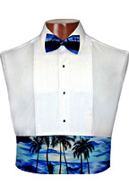 Tradewinds Cummerbund and Bow Tie Set