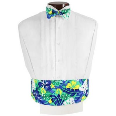 Tropical Brights Cummerbund and Bow Tie Set