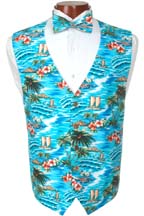 Tropicals Vest and Bow Tie Set 