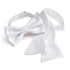 White Piqué Bow Tie