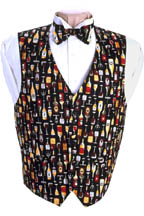 Wine Vest and Bow Tie Set