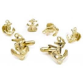 Anchors Aweigh Cufflink and Stud Set