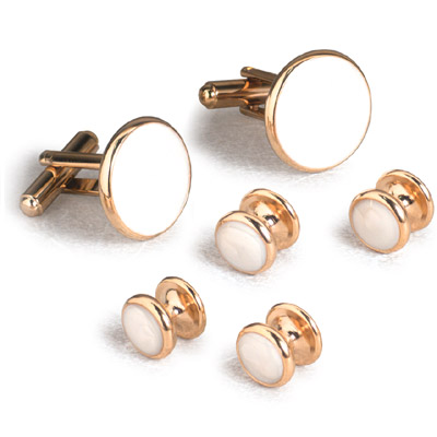 Apollo Gold Cufflinks and Studs