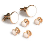 Apollo Gold Cufflinks and Studs