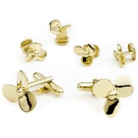 Boat Props Cufflink and Stud Set