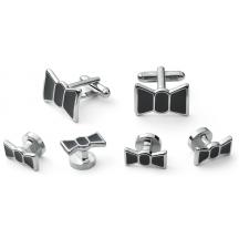 Bow Tie Cufflink and Stud Set