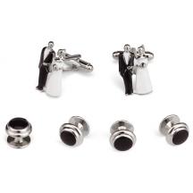 Bride and Groom Cufflink and Stud Set