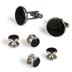 Classic Silver and Black Onyx Cufflinks and Studs