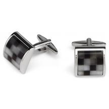 Custom Color Mosaic Cufflink and Stud Set