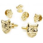 Drama Masks Cufflink and Stud Set