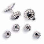 Frisco Sterling Silver Cufflinks and Studs
