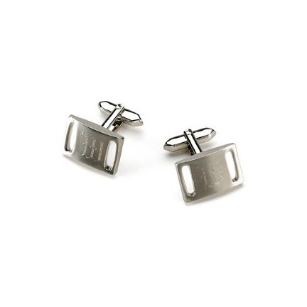 Marlon Brushed Silver Cufflinks