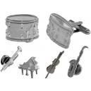 Musical Instruments Cufflink and Stud Set