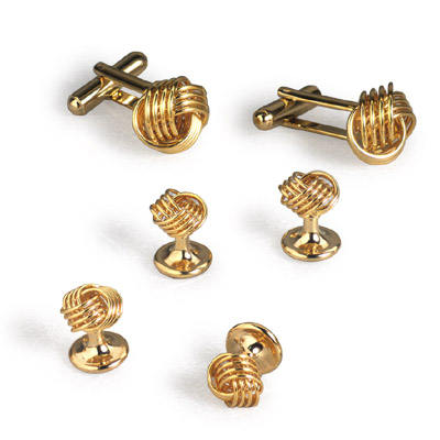 Open Knot Cufflinks and Studs