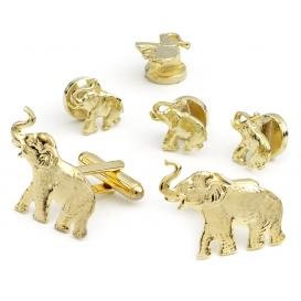 Republican Elephant Cufflink and Stud Set