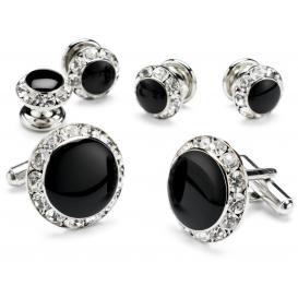 Rhinestone Cufflinks and Studs