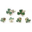 Shamrock Cufflink and Stud Set