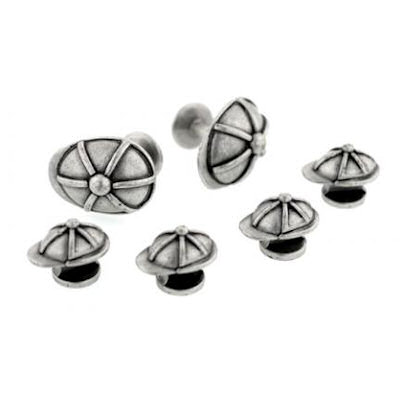 Derby Cap Cufflinks and Studs