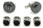 Zebra Cufflinks and Studs