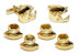 Gold Football Helmets and Footballs Studs and Cufflinks