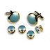 Round Cuff Link Set